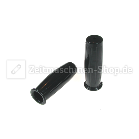 Rubber grips (pair) for handlebars 22 mm Classic Vintage - black