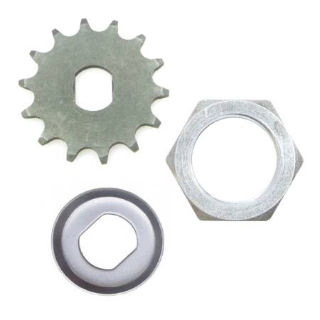 SET drive pinion with lock washer and nut for Simson S51 S70 KR51 / 2 SR50