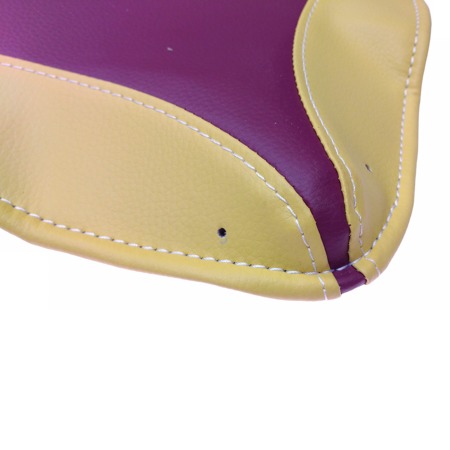 Saddlecloth seat cover for Simson SR2 SR2E (1st quality) - bordeaux / yellow
