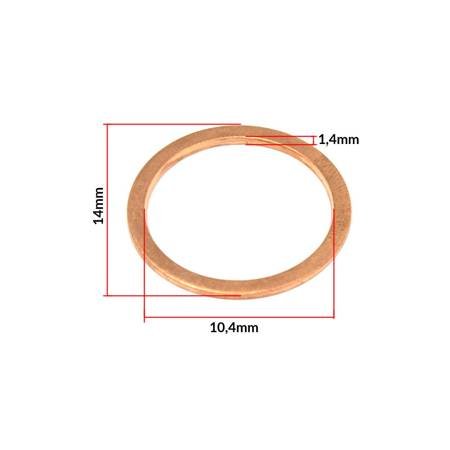 Sealing ring oil drain flat copper for brake hose MZ ETZ 125 150 250 251