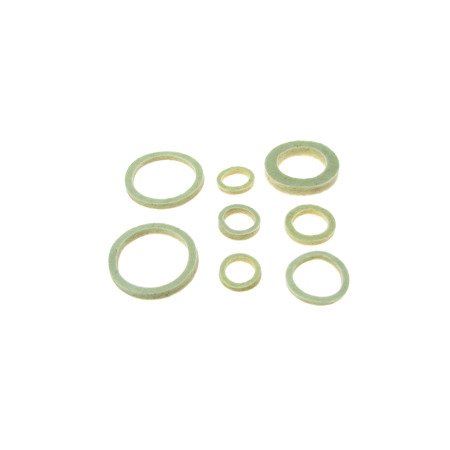 Set of felt rings (motor axle, gearbox, wheel hub) for NSU 251 OSL 351 OT (8 pieces)