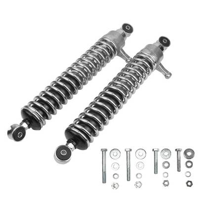 Set of struts shock absorbers + screws for Simson S51 S50 S70 Enduro chrome 360mm