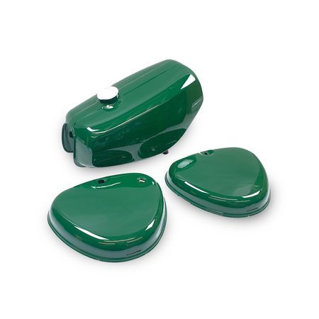 Set tank + side cover sealed 1st choice for Simson S51 S70 - billiard green