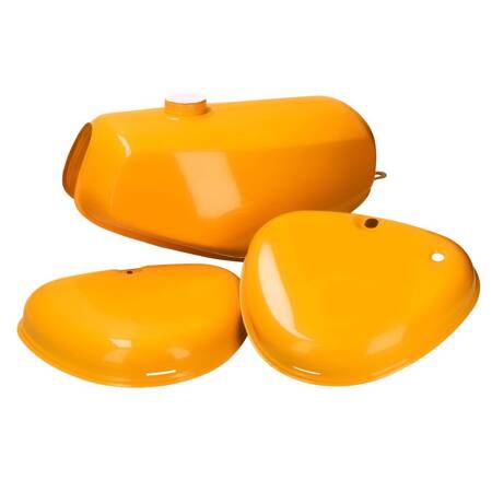 Set tank + side cover sealed 1st choice for Simson S51 S70 - sap green yellow green