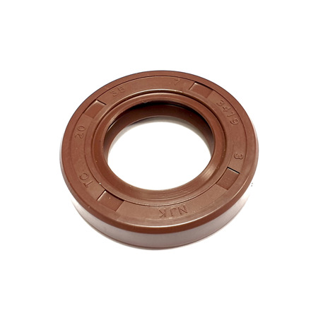 Shaft sealing ring 17x30x7 (brown, fluororubber) Simmerring - double lip