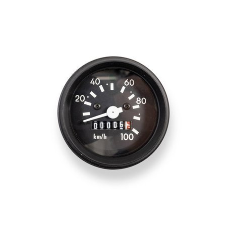 Speedometer ø60 (100 km / h) with indicator control for Simson S50 S51 with black ring