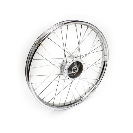 Spoked rear wheel 19 inch 1.40 x 19 &quot;for Romet Komar - chrome-plated steel