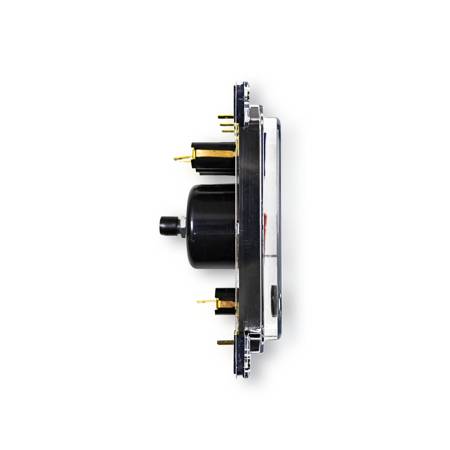 Square speedometer instrument cluster + 6V light bulbs for Simson SR50 SR80 - black