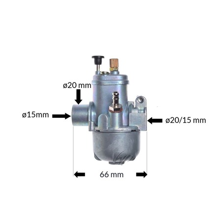 Tuning carburetor 1/15/46 for Sachs 504 505 for Hercules Prima 2 3 4 5 GT - 15 mm