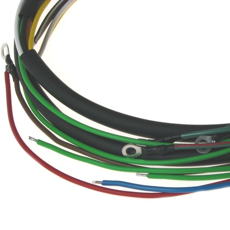 Wiring harness for IWL Berlin Scooter, Wiesel (with colored circuit diagram)