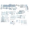 Galvanized screw set (206pcs) hexagon 8.8 suitable for Simson S50 S51 S70