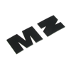 Letter M + Z tank for MZ ETZ125 ETZ150 ETZ250 ETZ251 (black, corrugated) new