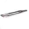 Muffler silencer fishtail with sheet metal edges for EMW R35 - chrome-plated