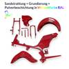 Powder coating service frame parts Simson SR4- Spatz Star in RAL color of your choice