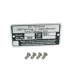 Type plate with 4 x grooved nails suitable for Simson S51