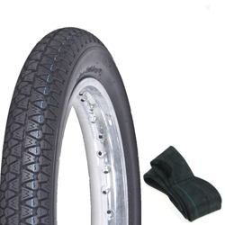 Reifen Vee Rubber 3.50x10 59J Straßenprofil 054 für Roller VESPA PX80 +Schlauch 