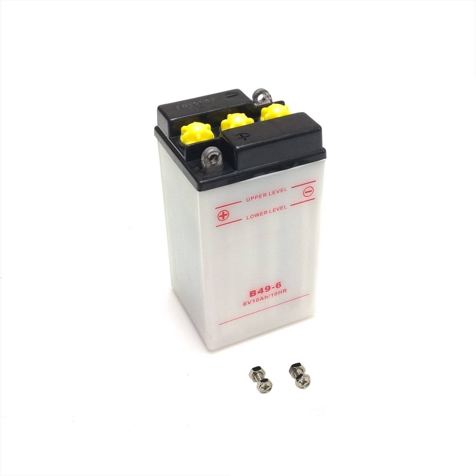Batterie 6V 10Ah (ohne Säure) für Simson AWO Touren Sport MZ RT125 BK350  IWL EWM - 24,90 €