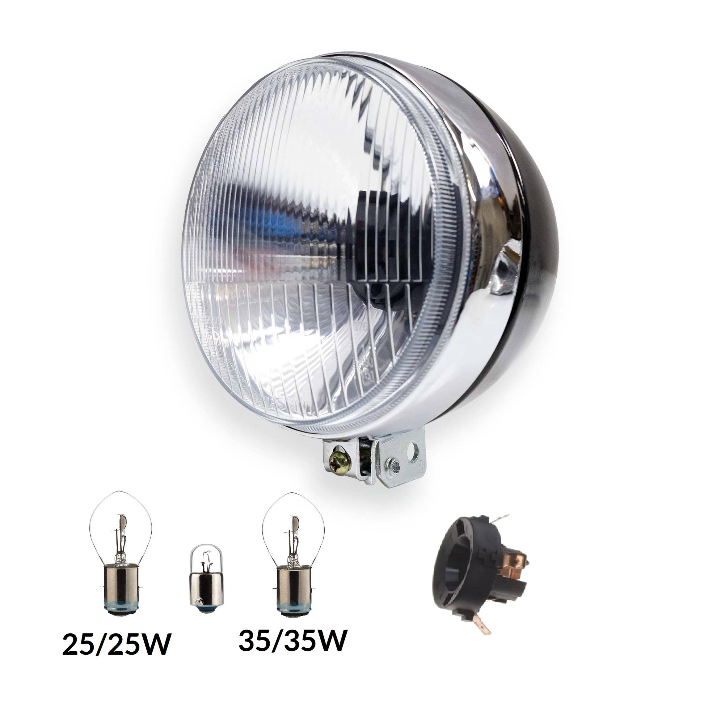 Scheinwerfer Kugellampe mit Standlicht alte Ausführung Metall für Simson  S51 S50 - 65,26 €