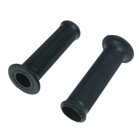 (Paar) Griffgummis Magura-Form 25 mm passend für NSU Quickly - schwarz mit Bund
