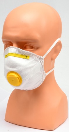 10x Atemschutzmaske Staubmaske mit Ventil FFP2 (einzeln verpackt)