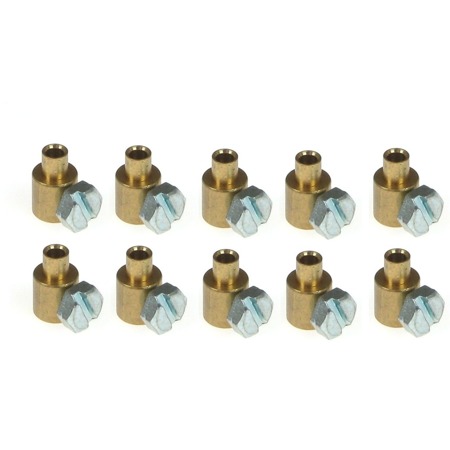 10x Schraubnippel 11x7mm Klemmnippel für Bowdenzug Seilzug Kupplungszug Bremszug