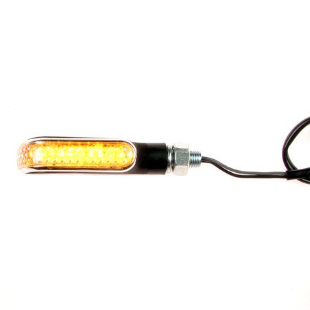 2x Blinker LED M10x1,25 9-LED hinten / vorne für Roller ATV Motorrad (E-geprüft)