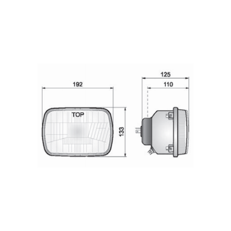 2x Scheinwerfer H4 Hauptscheinwerfer TÜV passend für Fiat 126 128, Yugo Koral