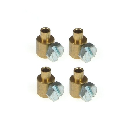 4x Schraubnippel 11x7mm Klemm Nippel für Bowdenzug Seilzug Kupplungszug Bremszug