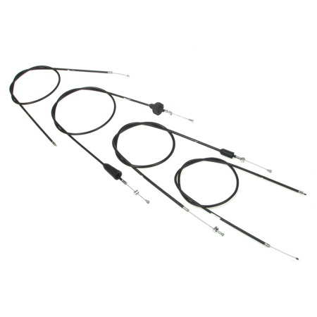 Bowdenzugsatz passend für MZ TS250 | Bowdenzüge (Flachlenker) - schwarz