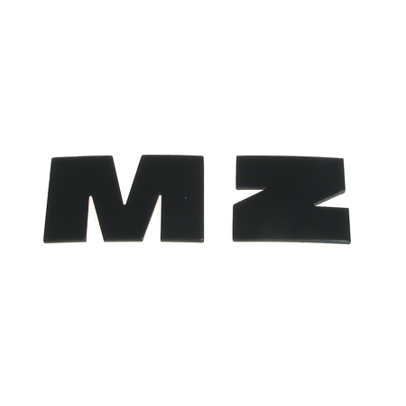 Buchstabe M + Z Tank für MZ ETZ125 ETZ150 ETZ250 ETZ251 (schwarz, geriffelt) neu