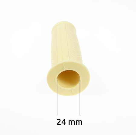 Griffgummis (Paar) ballige Form für Simson SR1 SR2 KR50 Spatz - beige