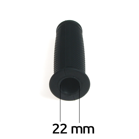 Paar Griffgummis 22 mm ballige Form für IFA MZ RT125 BK350 ES175 250 - schwarz 