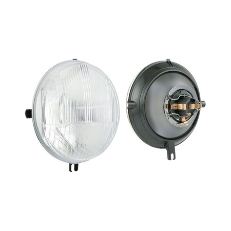 Scheinwerfereinsatz + Lampenring passend für Simson SR50 SR80 rund E-Prüfzeichen