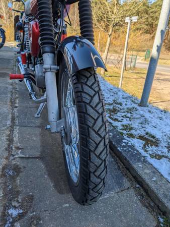 Schutzblech Kotflügel vorn + 2x Klemmbrücke für Simson S50 S51 S70 - schwarz