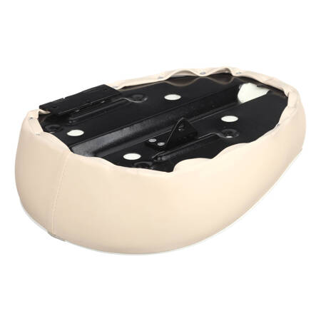 Sitzbezug Sattel mit Blech + Scharnier für Simson KR50 - schwarz-beige