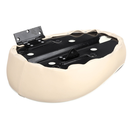 Sitzbezug Sattel mit Blech + Scharnier für Simson KR50 - schwarz-beige