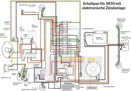 Zündanlage elektronische VAPE Umrüstset 12V (ohne Glühbirnen) f.Simson S51 SR50 