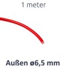 Zündkabel ø6,5mm rot PVC 1,25mm² für Simson S50 S51 KR51, MZ, Hercules - 1 Meter