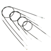 Bowden cable kit for Zündapp DB200 (5pc) black - throttle & clutch
