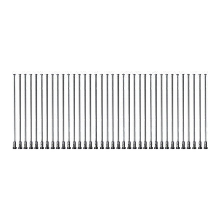 36-piece 148mm chrome wheel spokes + M4 nipples for MZ ES/TS/ETZ