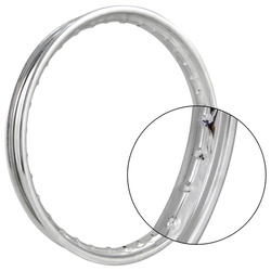 1.5x16in Chrome-Plated Steel Rim for Simson S50 S51 Schwalbe KR51