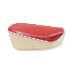 Saddlecloth seat cover for Simson SR2 SR2E (1st quality) - bordeaux / yellow