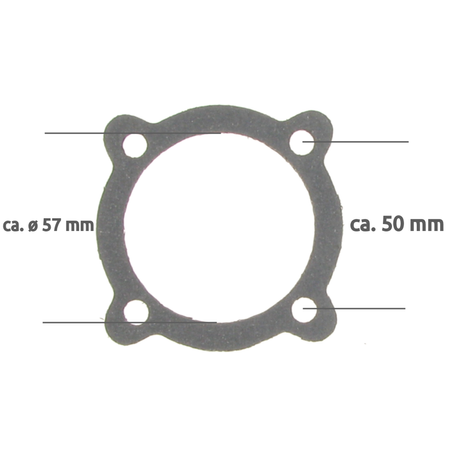 Cylinder head gasket for MZ RT 125/1 125/2 - head gasket without copper burner