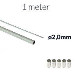 1m inner cable Ø2.0 +1m gray Bowden housing +5 end caps – moped/motorcycle