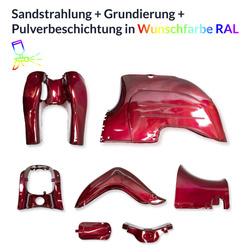 Pulverbeschichten Service - Simson KR51 Schwalbe in Candy metallic