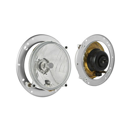 H4 headlight with parking light, clear lens for Deutz 07 Agrocompact DX