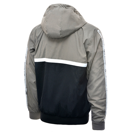 SIMSON Suhl Motorcycle Wind Jacket – Grey/Black w/ White Accent, XXXL