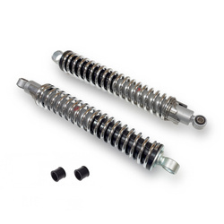 Pair ZBROJOVKA Chrome Shock Absorbers for MZ ETZ/TS