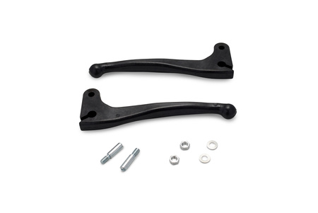 Handbrake lever + clutch lever (aluminum) for Simson S50 S51 S70 SR50 -black