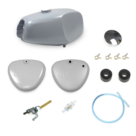 Set buffalo tank high + 2x side cover swivel + tank cover for Simson S50 S51